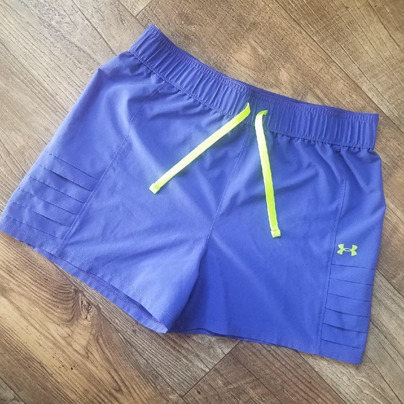 Under Armour Pants - UNDER ARMOUR blue and green shorts size L